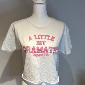 Mean Girls White and Pink Graphic Tee